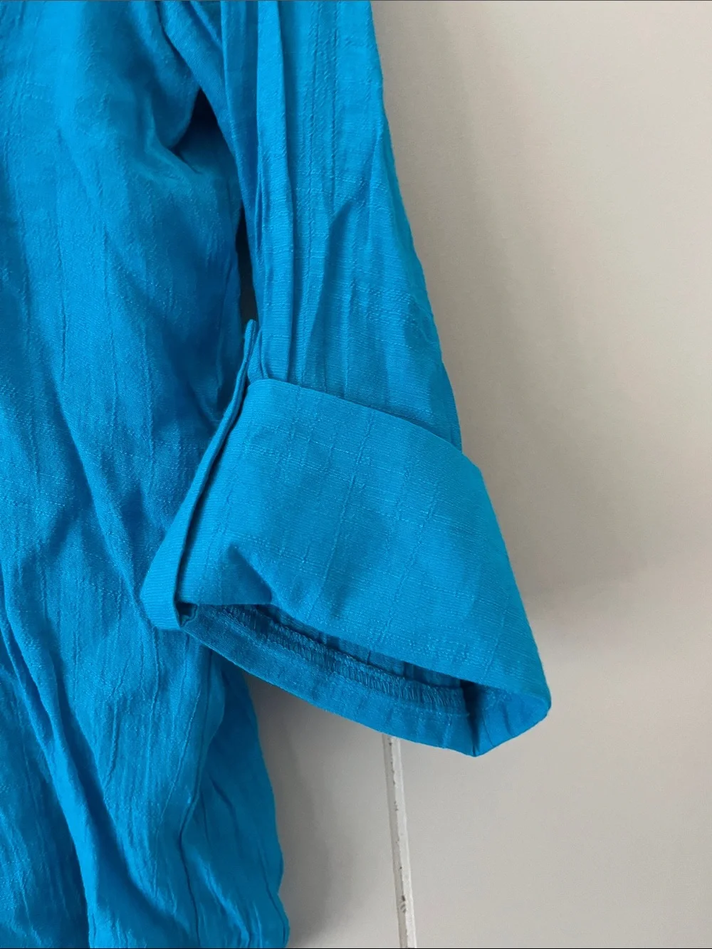 Alfani Women’s Turquoise Button-Front Blouse - Picture 3 of 8